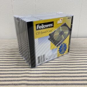 Fellowes CD Jewel Case 10 Pack Unused CD with Cover